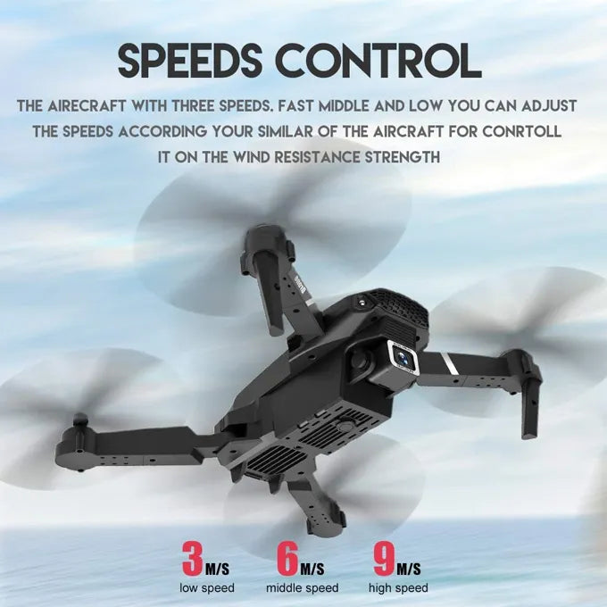 New Drone Without Camera For Kids - GPS and Headless Mode - Black