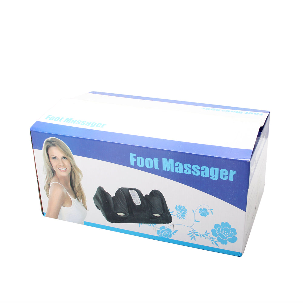 100PCS Foot Massager Intelligent 5-Mode Kneading and Rolling Leg Calf Ankle Human Simulation Solid Massage Black