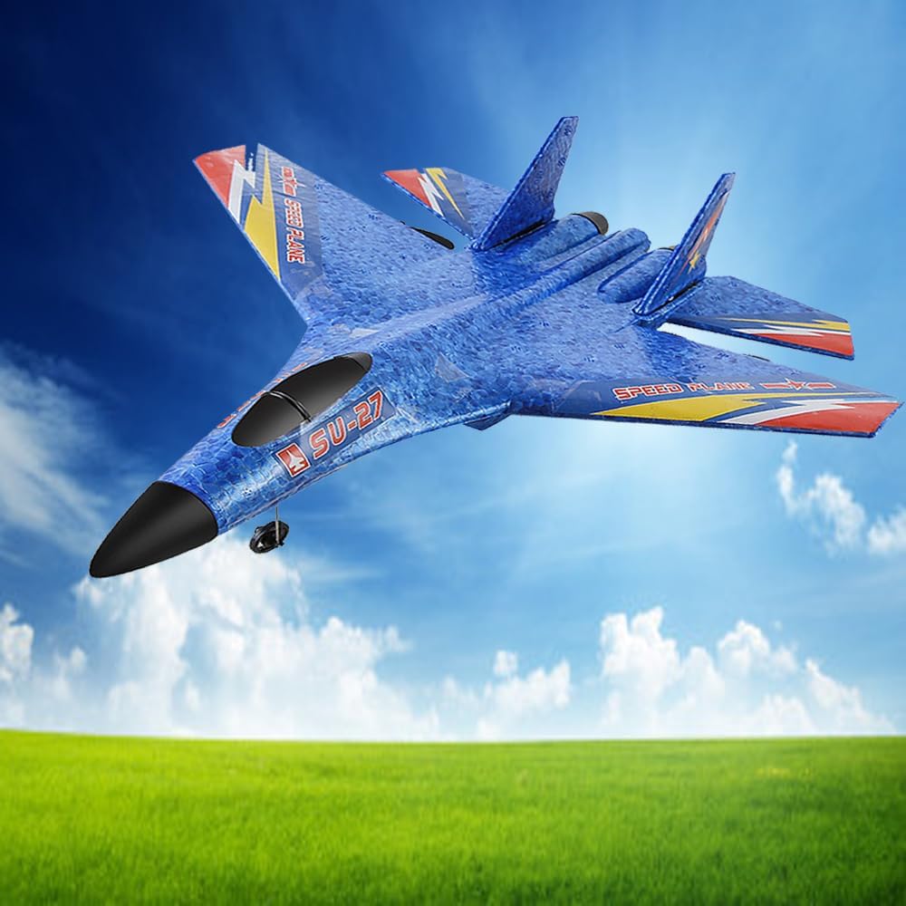 RC Plane,Remote Control Airplanes, Su-27 Ready to Fly Remote,2 Channel 2.4GHZ Remote Control Plane Aircraft,RC Airplane for Boys Girls Adults Beginners