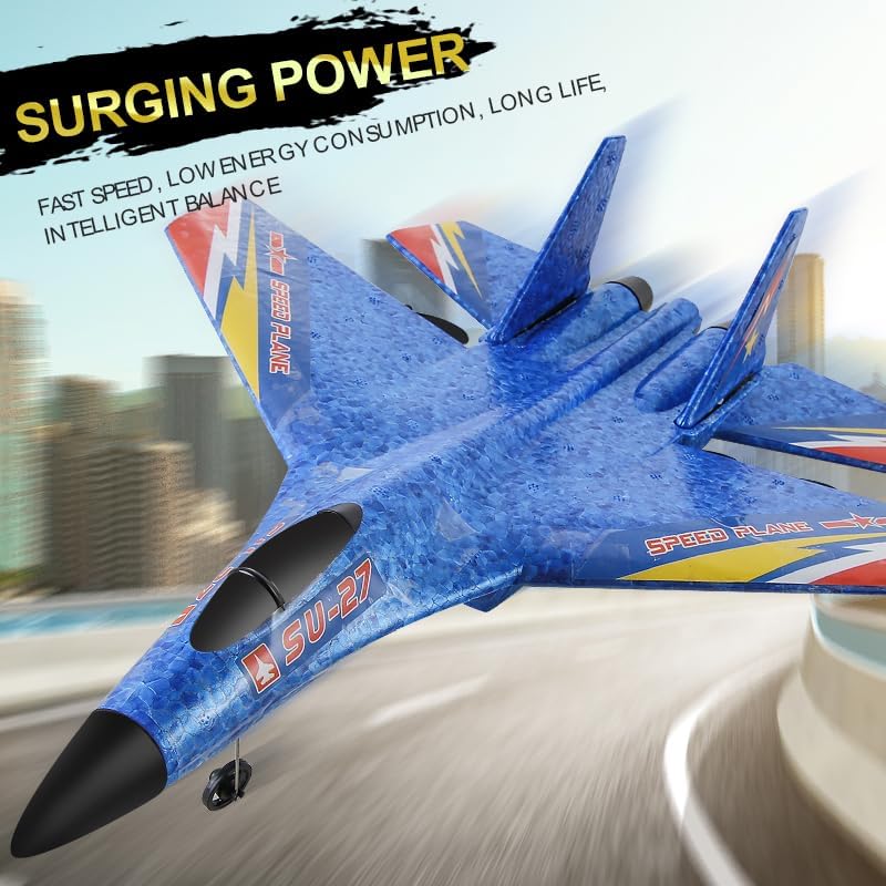 RC Plane,Remote Control Airplanes, Su-27 Ready to Fly Remote,2 Channel 2.4GHZ Remote Control Plane Aircraft,RC Airplane for Boys Girls Adults Beginners