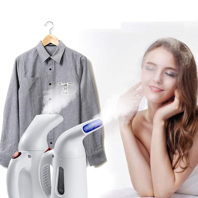 Portable Handheld Garment Steamer Clothes Facial Steamer for Face and Nose at Home and in Travel