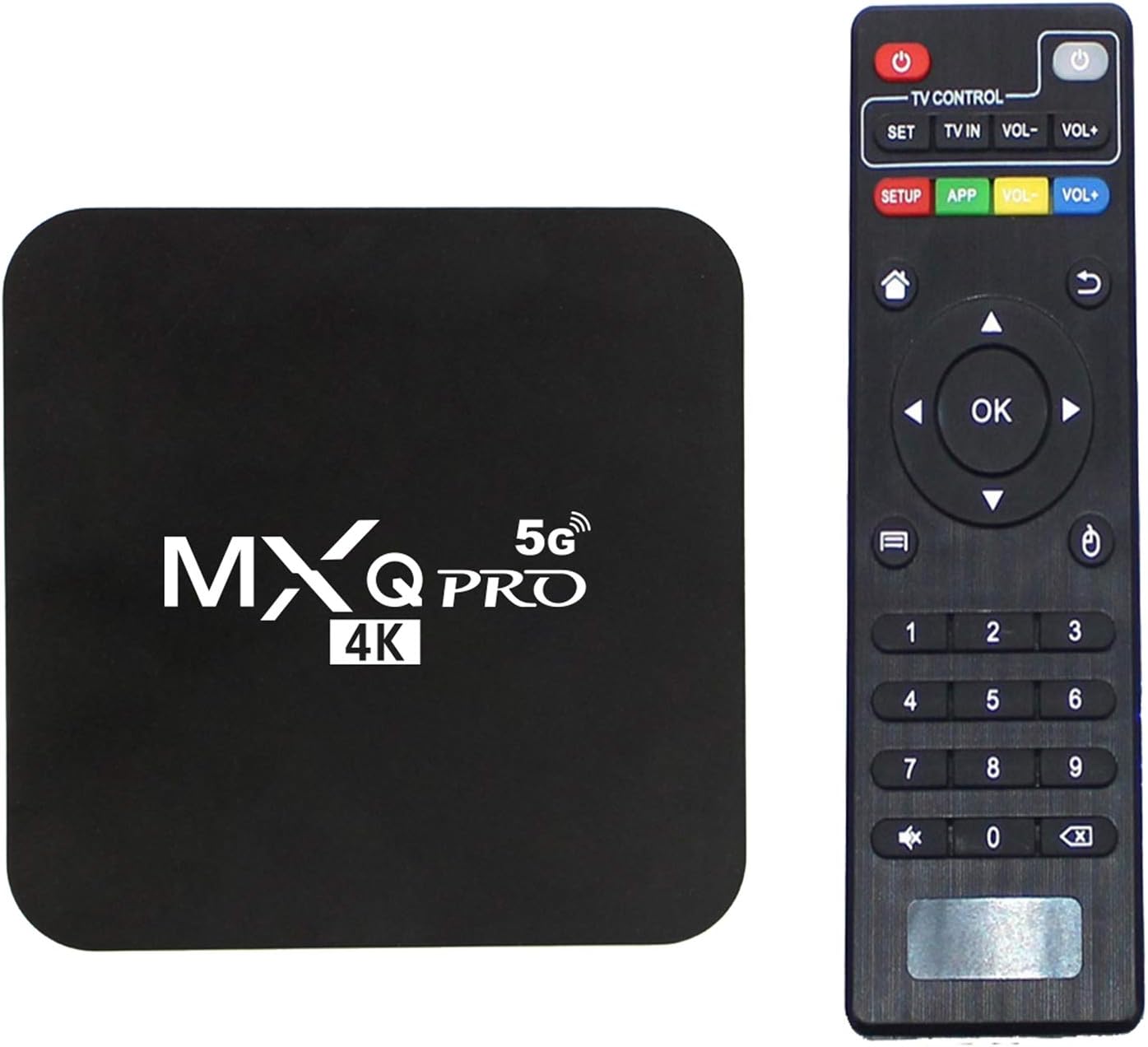 MXQ Pro 5G Android 13.1 TV Box 2024 Upgraded Ram 2GB ROM 16GB Android Smart Box H.265 HD 3D Dual Band 2.4G/5.8G WiFi Quad Core Smart Home Media Player