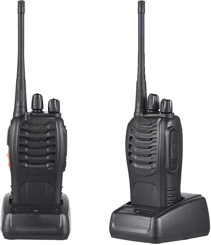 Walkie Talkies for Adults Long Range, Baofeng BF-888S Handheld Two Way Radios with  Mic, Rechargeable Walkie Talkie with Li-ion Battery and Charger, Wireless Walky Talky (2 pcs)