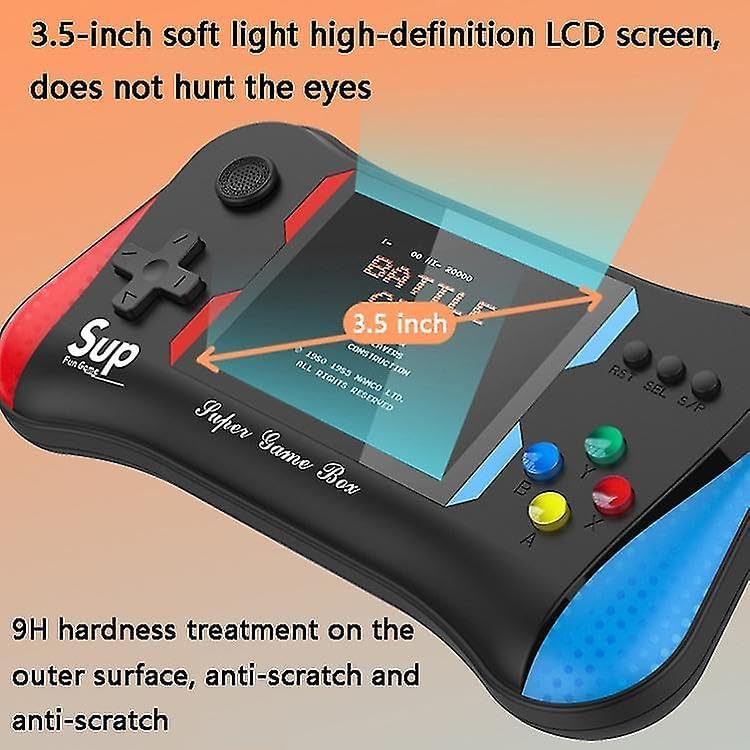 SUP Video Game Console X7M Handheld Game Player, 3.5 inch Screen, 500 Built-in Games, HD/AV Output, Portable