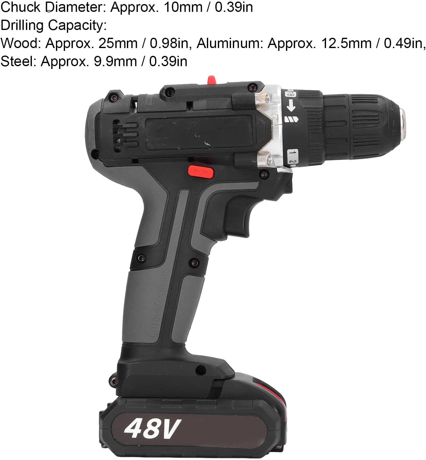 Cordless Drill Set 48V Household Power Drill Kit ABS PVC Electric Screwdriver Drilling Tool AC 100‑240V