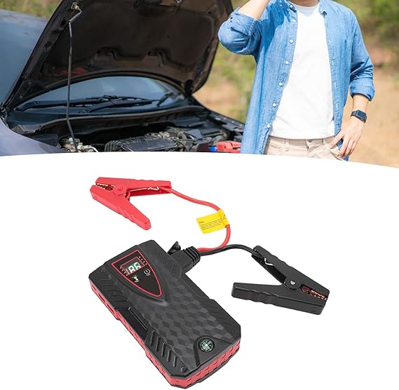 Car Battery Jump Starter Power Pack, 1000A Peak 12V, Portable 15000mAh Car Battery Booster Power Bank with LED Light for Up to 7.0L Petrol and 5.5L Diesel Engines