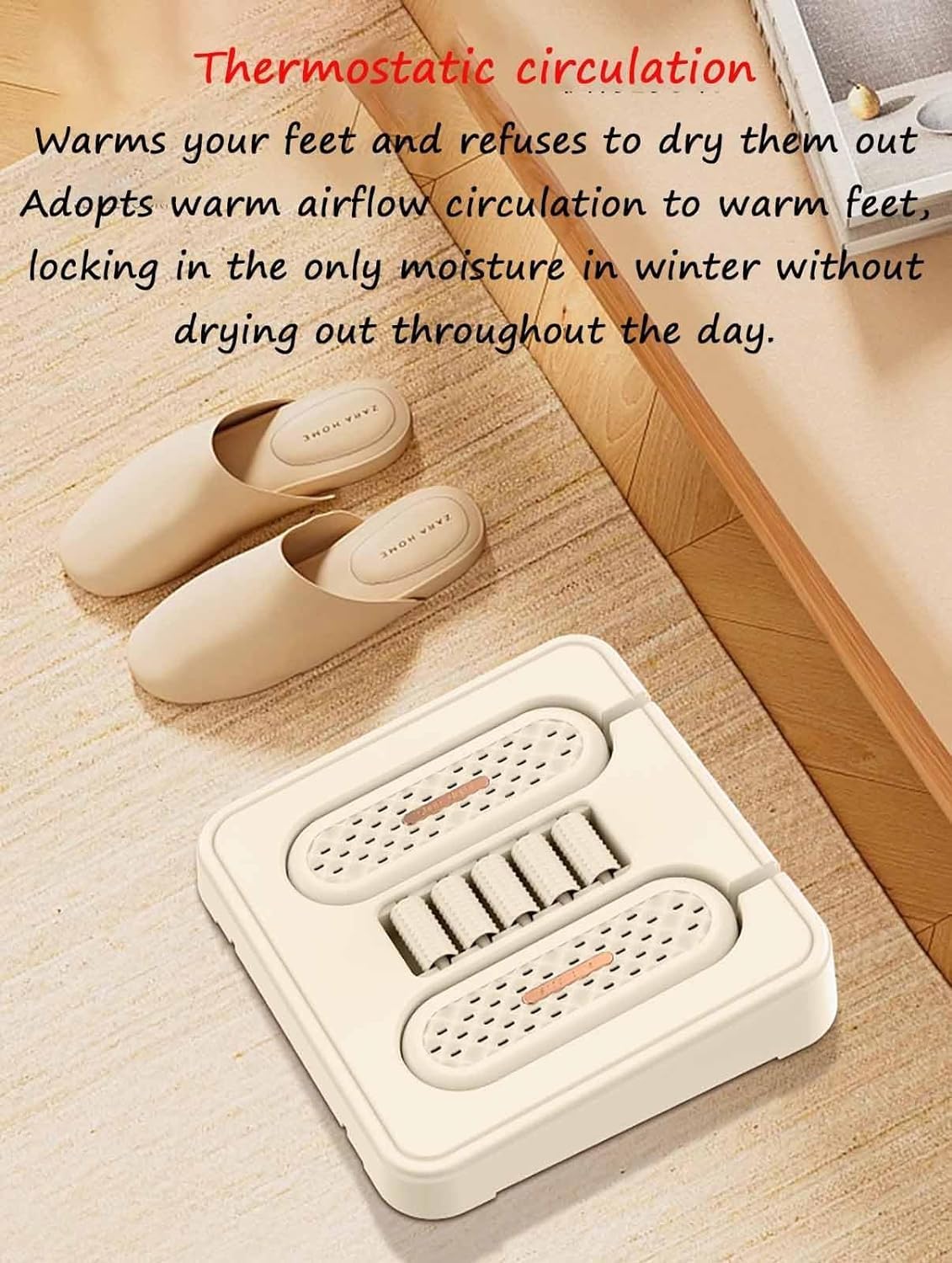 2 in 1 Shoe Dryer and Foot Warmer Electric Ski Boots Dryer Portable Silent Footwear Gloves Dryer Quick Drying for Home Office Dorm Use