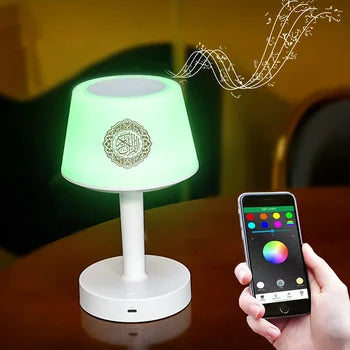 Bluetooth Islamic Muslim Gift Quran Speaker Azan Ali Madina Colorful Night Light Touch Table Lamp Quran Player Dropshipping