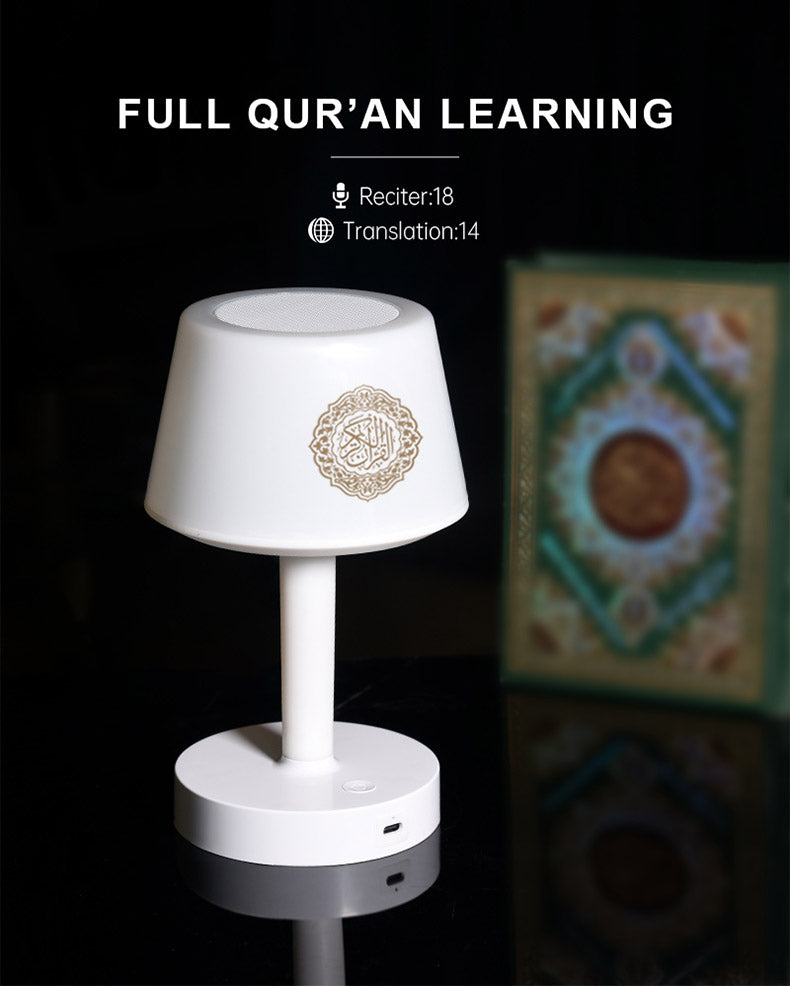 Bluetooth Islamic Muslim Gift Quran Speaker Azan Ali Madina Colorful Night Light Touch Table Lamp Quran Player Dropshipping