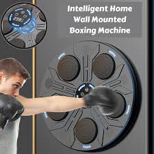 usic Boxing Machine with Boxing Gloves,Wall Mounted Smart Bluetooth Music Boxing Trainer,Boxing Training Target Punching Bag For Kids Adults Workout Stress Relief Focus Hand Eye Coordination Training