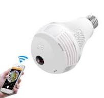 Wifi Spy Camera Bulb 360 View Day/Night Vision