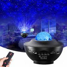 Galaxy Projector, AZIMOM Night Light Star Projector Bluetooth Music Player Ocean Wave Projector Nebula Light Projector for Bedroom