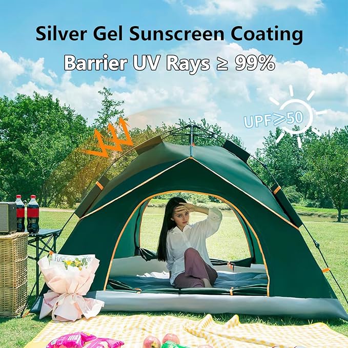 Portable Outdoor Camping Tent | Waterproof Camping Tent 4 Person