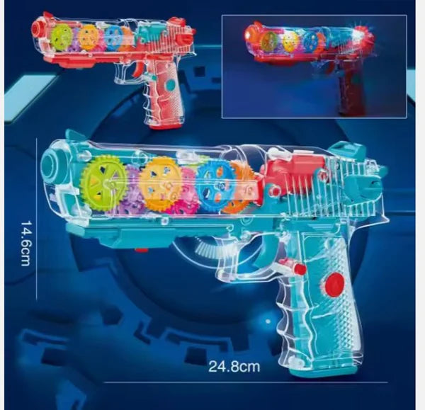 Transparent Gear gun for kids