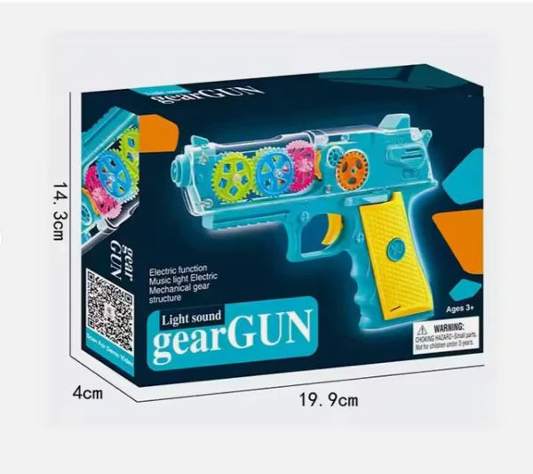 Transparent Gear gun for kids